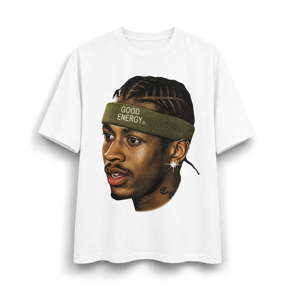 Good Energy Headband Portrait T-Shirt
