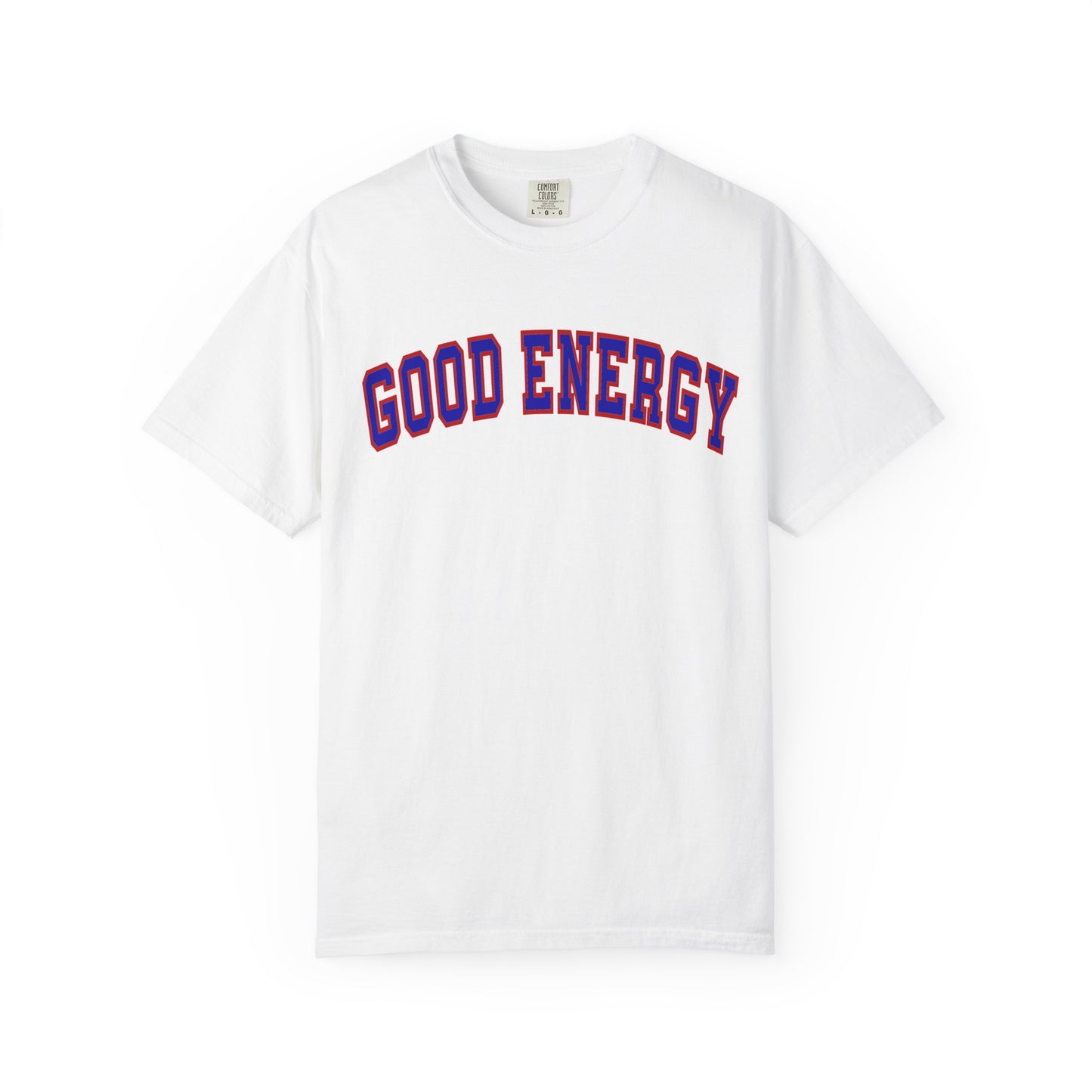 White/Navy Arch Tee