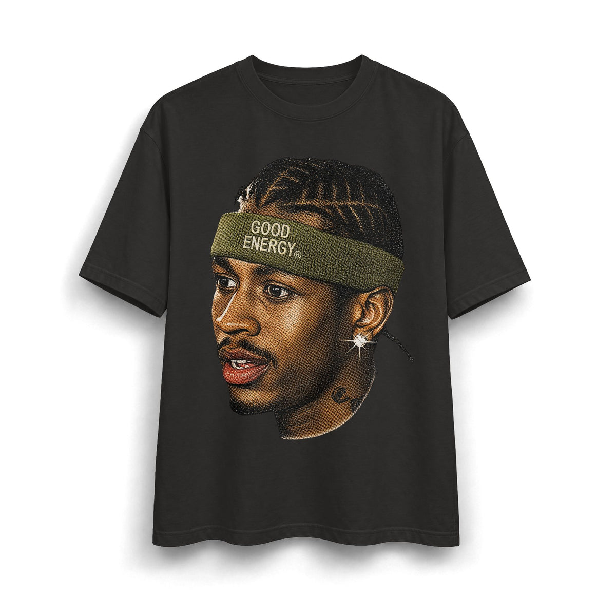 Good Energy Headband Portrait T-Shirt
